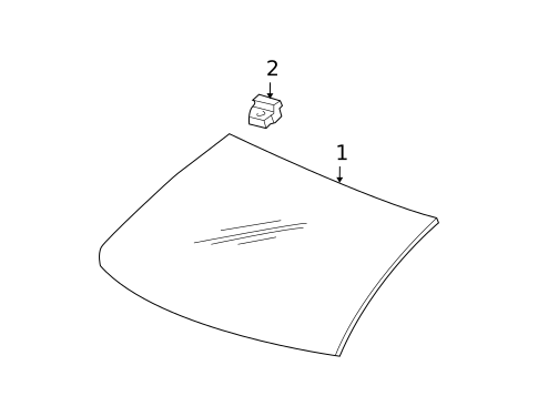 Glass & Hardware - Back for 2005 Ford Five Hundred #0