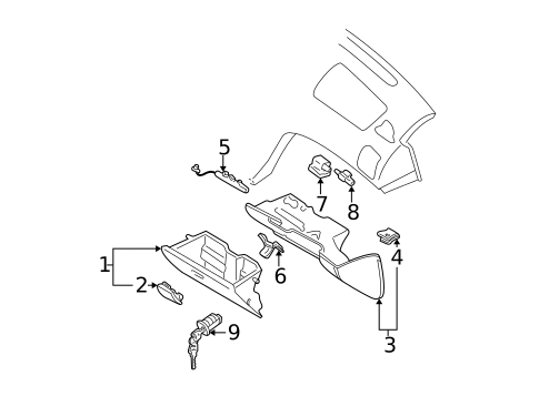 Glove Box for 2000 Nissan Maxima #0