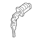 F86324P00A - Body: Cylinder &amp; Keys for Nissan: 350Z, Altima, Armada, Frontier, Maxima, Murano, NV1500, NV2500, NV3500, Pathfinder, Pathfinder Armada, Quest, Sentra, TITAN, Xterra Image