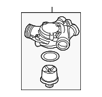 11531406762 - Cooling System: Thermostat Housing for BMW: M5, Z8 Image