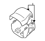 4528648902C0 - Steering: Upper Shroud for Lexus: RX330, RX350, RX400h Image
