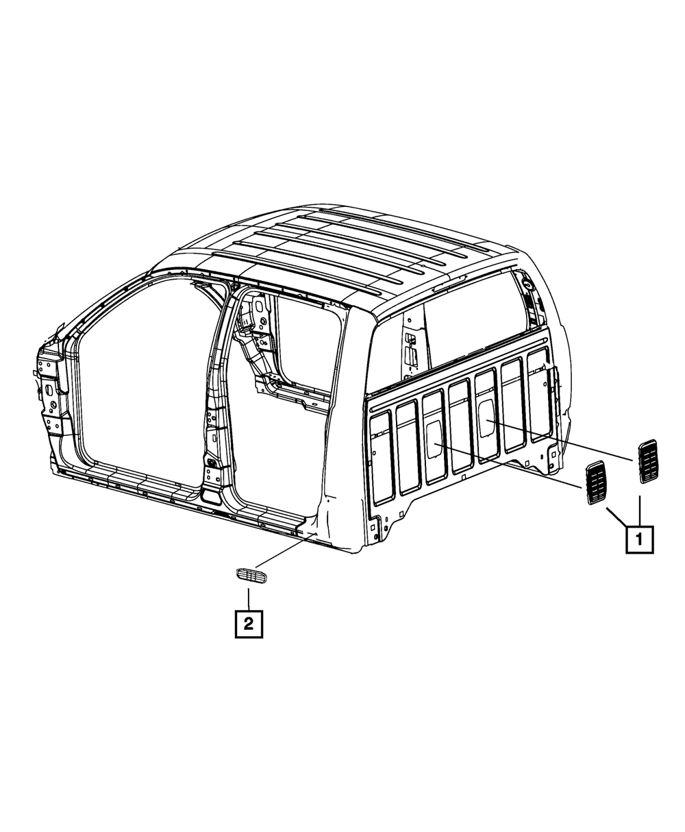 Bodyside Aperture Exhauster - Mopar (68324094AB)