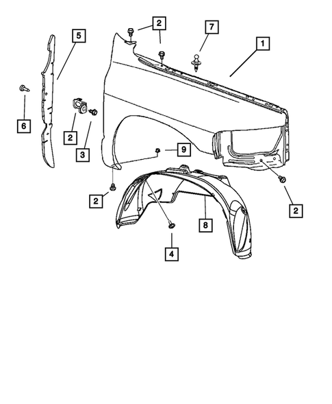 Fenders for 2008 Dodge Ram 1500 #0