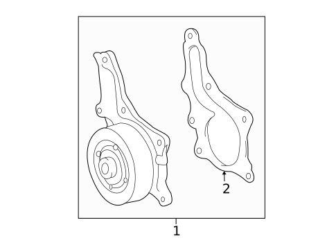 Water Pump for 2013 Toyota RAV4 #1