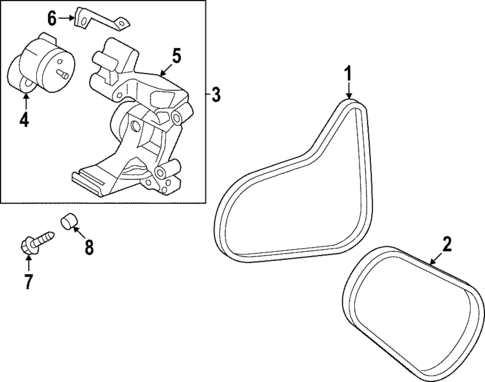 Belts & Pulleys for 2022 Hyundai Santa Fe #0