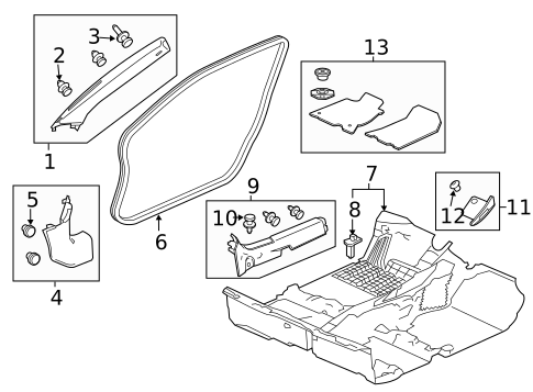 Interior Trim - Pillars for 2016 Honda CR-Z #0