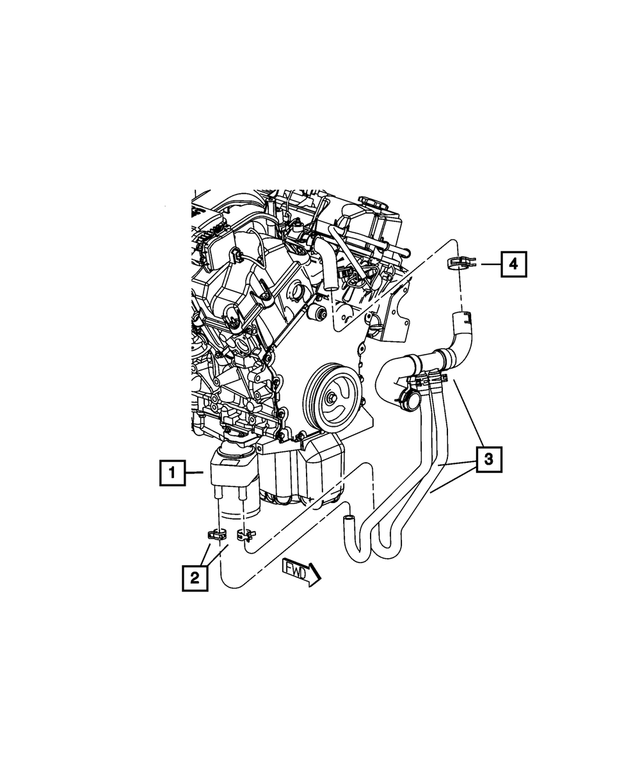« 55038117AA – Engine 2.7L Six Cylinder : Admission De Radiateur Durite pour Mopar Image »