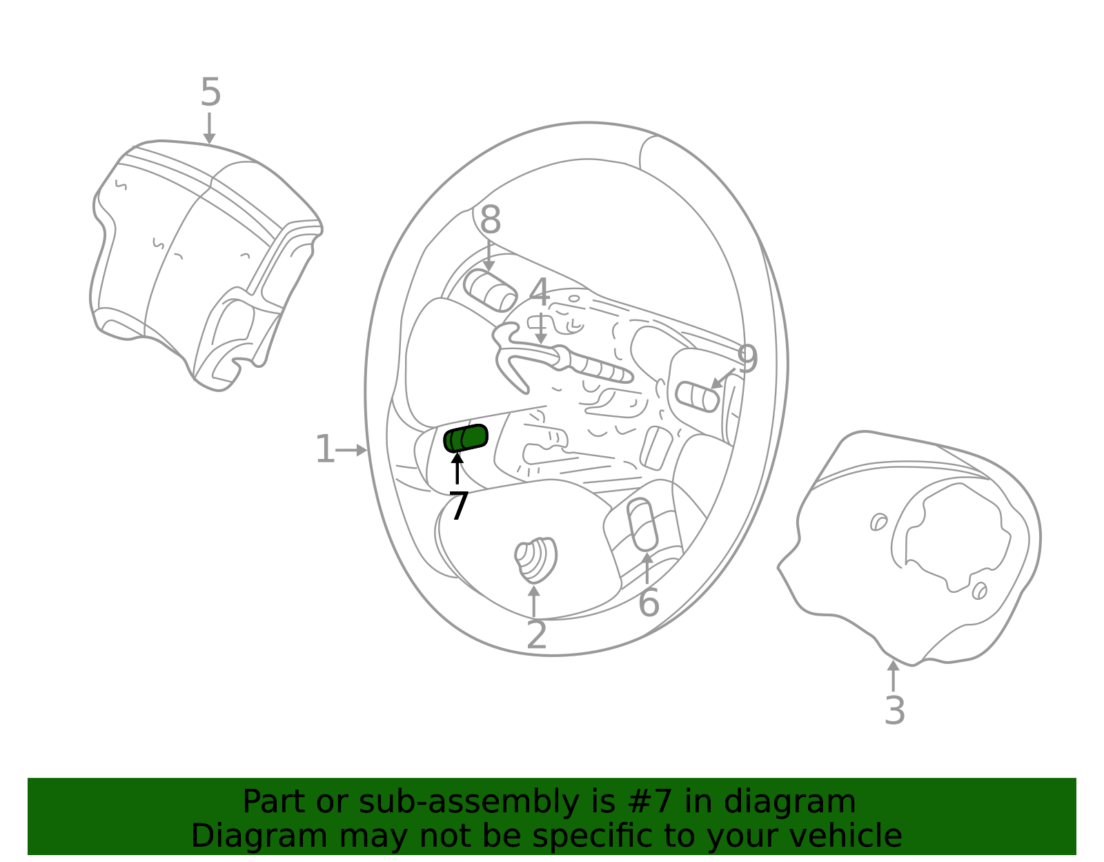 Driver Side Driver Information Display and Multi-Function Switch ...
