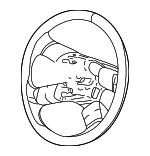 15188423 - Steering: Steering Wheel for Buick: Rainier | Chevrolet: Trailblazer, Trailblazer EXT | GMC: Envoy, Envoy XL, Envoy XUV | Oldsmobile: Bravada Image