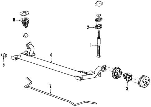 Rear Suspension for 1989 Chevrolet Corsica #1