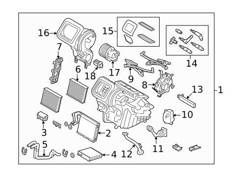 Condenser, Compressor & Lines for 2009 Land Rover LR2 #1