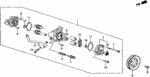 56480PC1040 - Engine: PULLEY ASSY., POWER STEERING PUMP for Honda Image