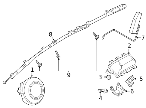 Air Bag Components for 2016 Mazda CX-9 #0
