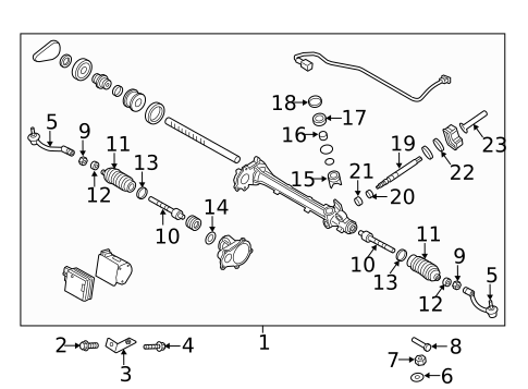 Steering Gear & Linkage for 2015 Hyundai Genesis #1