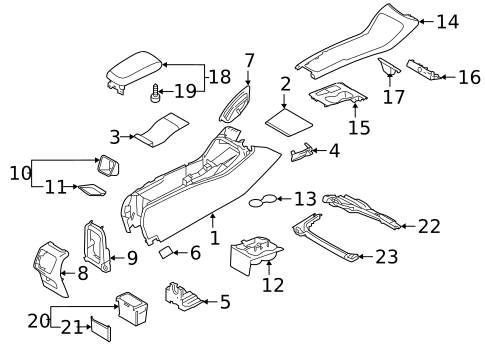 Center Console for 2019 Volvo XC40 #0