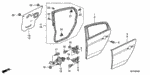 90341SDA000 - Body/Air Conditioning: NUT, FLANGE (6MM) for Acura Image