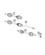 R8159666AA - Front Wheel Drive; Diff and Drive Line: Axle Half Shaft, Remanufactured, Right for Ram: ProMaster 1500, ProMaster 2500, ProMaster 3500 Image