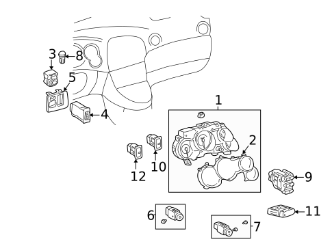 Controls for 2007 Pontiac Vibe #2