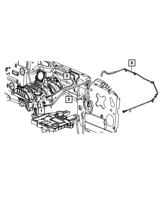 « 52125202AD –  : Purge De Corps Du Papillon Tube pour Mopar Image »