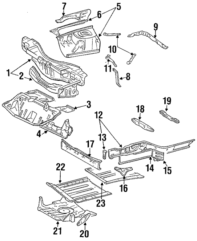 5730817060 - : Floor Pan for Toyota Image
