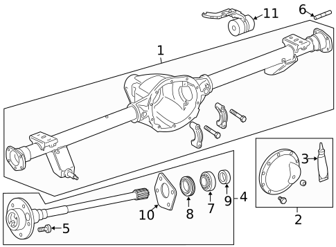 Axle Housing for 2002 Jeep Liberty #1