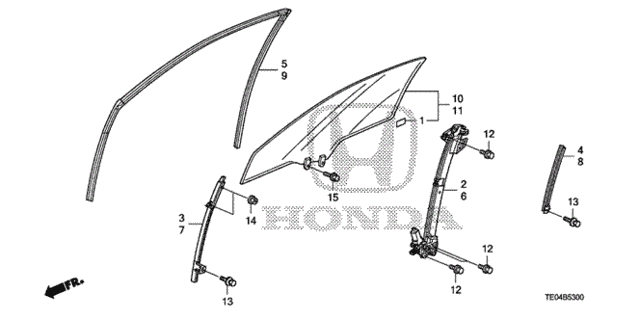 Door Glass - Regulator for 2010 Honda Accord #0