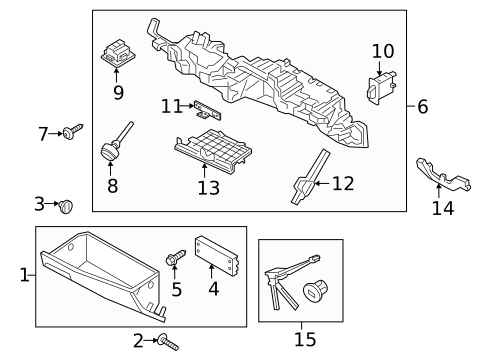 Glove Box for 2019 Genesis G90 #0