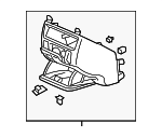 77291SHJA01ZB - : Console Assembly for Honda: Odyssey Image
