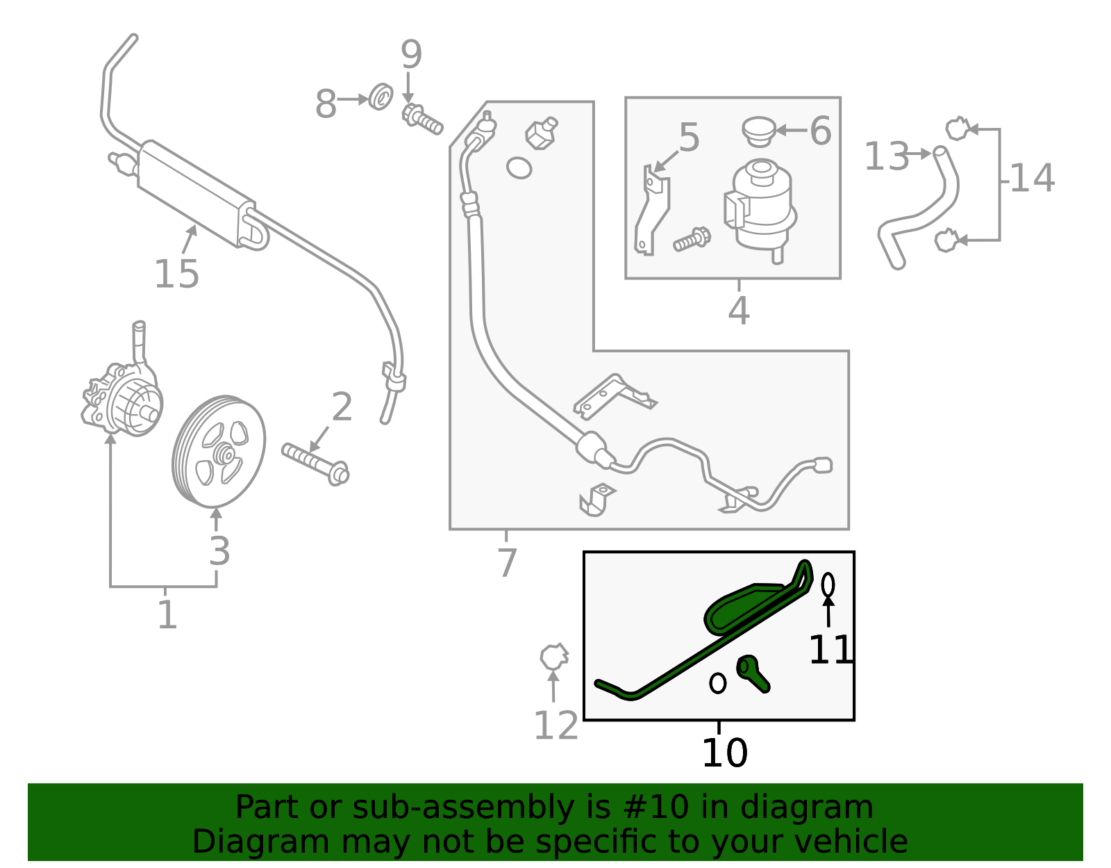2017-2021 Nissan TITAN Power Steering Line 49726-EZ50D
