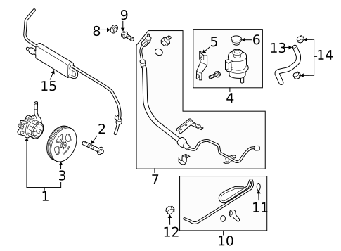 Pump & Hoses for 2024 Nissan TITAN #0