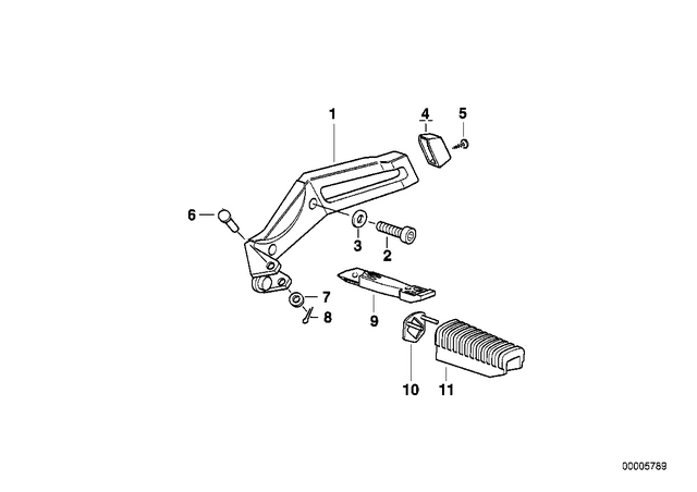 46712325858 - : Plate Right Silver Ground for BMW-Motorrad Image