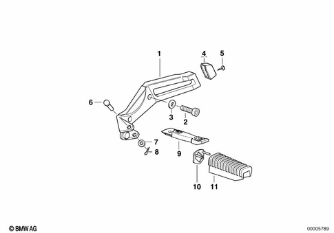 Footrests for 1996 BMW-Motorrad R 1100 R #0