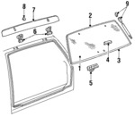14041341 - Body: Reveal Molding for Chevrolet: S10 Blazer | GMC: Jimmy, Jimmy S15, Typhoon | Oldsmobile: Bravada Image