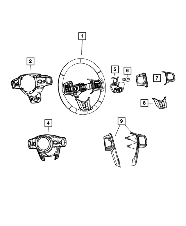 1WM63JSLAA - Steering: Steering Wheel for Mopar Image image
