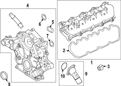 Valve & Timing Covers for 2025 Ford F-350 Super Duty #0
