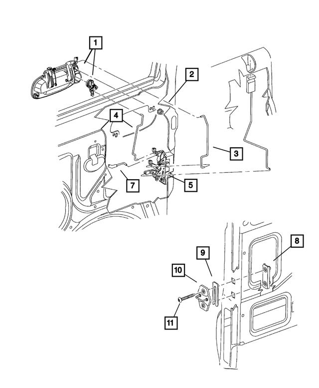 55075483 - Doors and Related Parts: Door Latch Striker Spacer for Mopar Image
