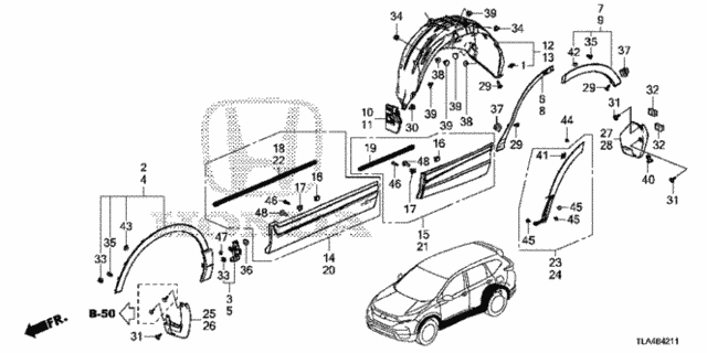 Side Sill Garnish  - Protector for 2019 Honda CR-V #0