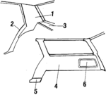 20550384 - Body: Upper Trim Panel for Buick: Regal | Oldsmobile: Cutlass Supreme | Pontiac: Bonneville Image