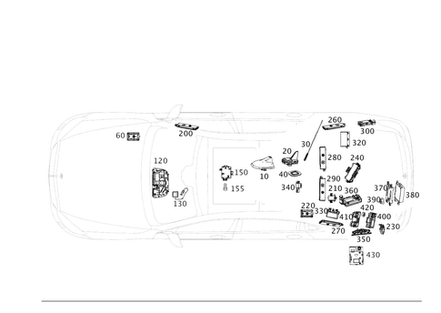 Antenna, Antenna Amplifier and Wiringharnesses for 1997 Mercedes-Benz S600 #0