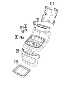 1YU69DX9AA - : Console Mat for Dodge: Durango Image