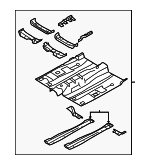 G3GZ5411135C - Body: Front Floor Pan for Lincoln: Continental Image