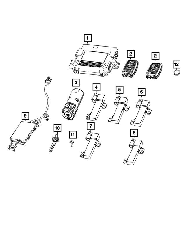 68592131AA - Electrical: Hub Receiver for Mopar Image image