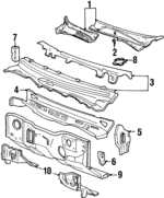 F3VY54018A16A - Body: Screen for Lincoln: Town Car Image