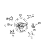 5RB85JSLAA - Steering: Steering Wheel Bezel for Dodge: Challenger, Charger Image