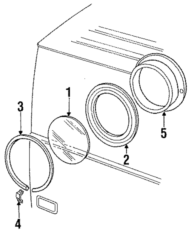 D7TZ1042430A - Body: Molding for Ford: Bronco, E-150 Econoline, E-150 Econoline Club Wagon, E-250 Econoline, E-250 Econoline Club Wagon, E-350 Econoline, E-350 Econoline Club Wagon, F-150, F-250, F-350, F-Super Duty Image