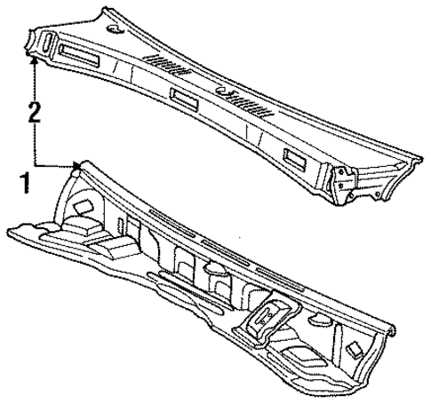 Cowl for 1985 Toyota Land Cruiser #0