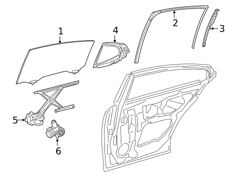 Rear Door for 2025 Lexus ES300h #0
