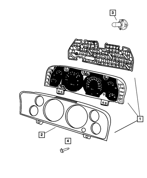 Instrument Panel Cluster for 2006 Dodge Ram 2500 #0