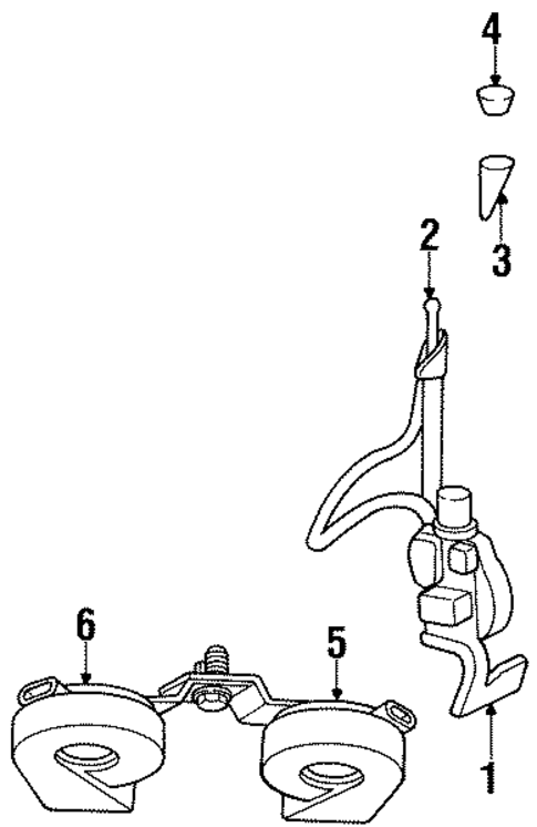 Horn for 1997 Jeep Grand Cherokee #0