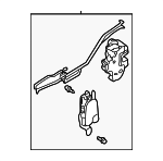61035AE01B - Body: Lock Assembly for Subaru: Baja, Legacy, Outback Image